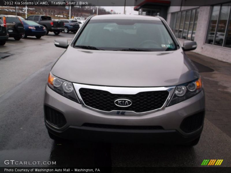 Titanium Silver / Black 2012 Kia Sorento LX AWD