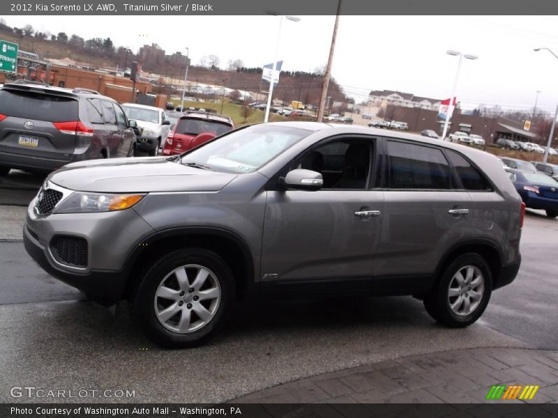 Titanium Silver / Black 2012 Kia Sorento LX AWD