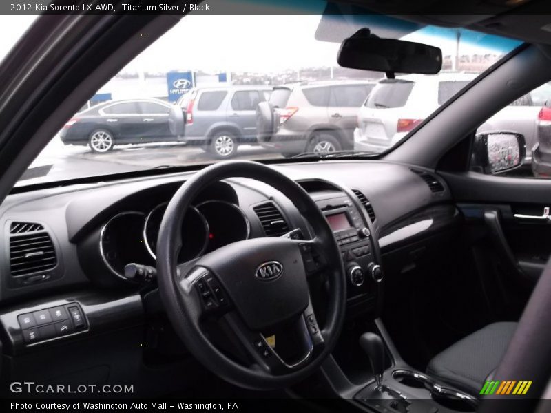 Titanium Silver / Black 2012 Kia Sorento LX AWD
