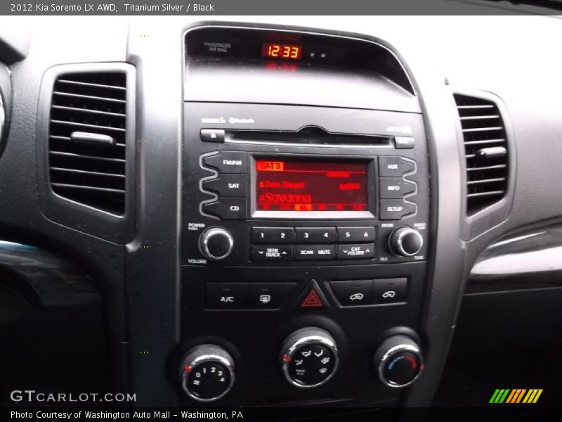 Titanium Silver / Black 2012 Kia Sorento LX AWD
