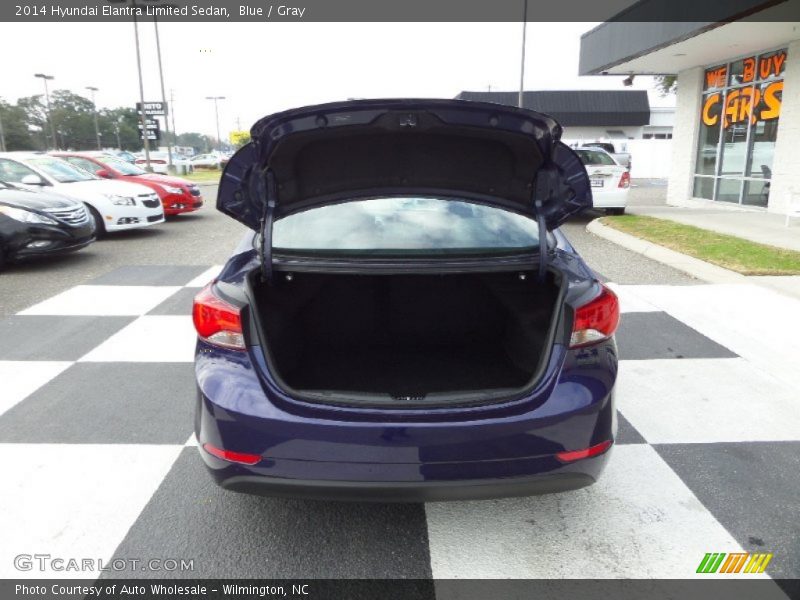 Blue / Gray 2014 Hyundai Elantra Limited Sedan