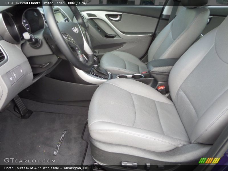 Blue / Gray 2014 Hyundai Elantra Limited Sedan