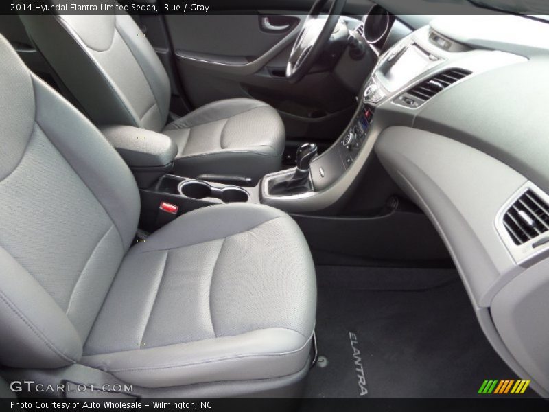 Blue / Gray 2014 Hyundai Elantra Limited Sedan