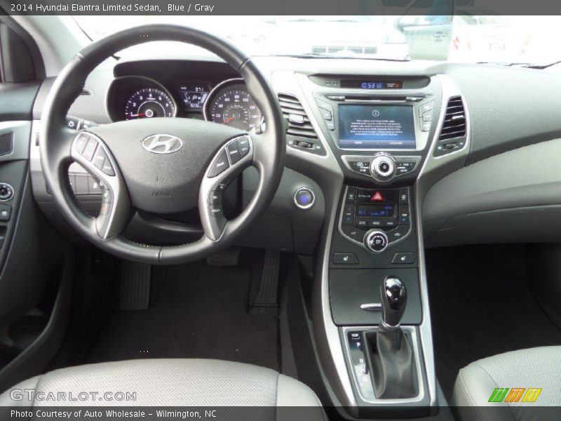 Blue / Gray 2014 Hyundai Elantra Limited Sedan