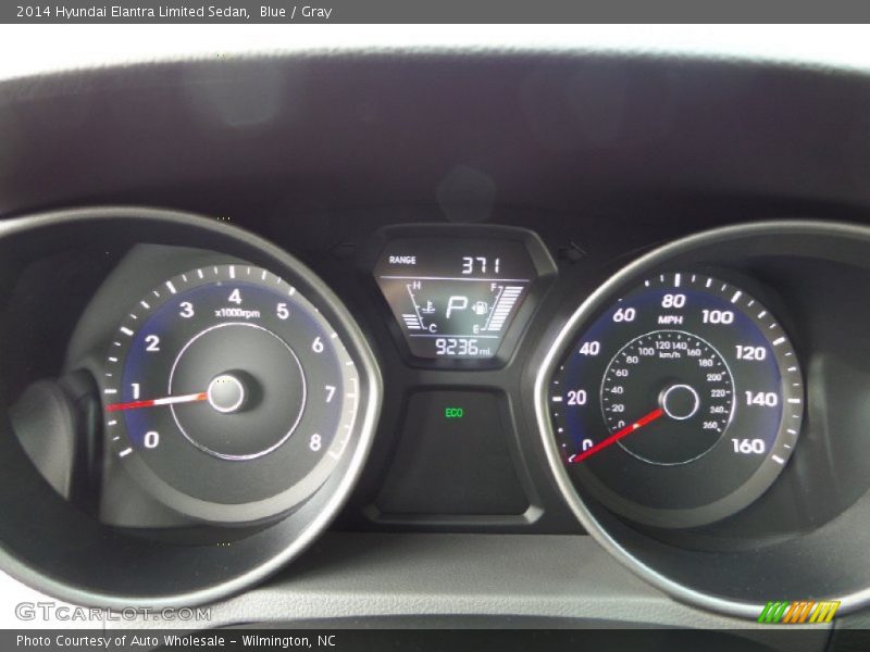 Blue / Gray 2014 Hyundai Elantra Limited Sedan