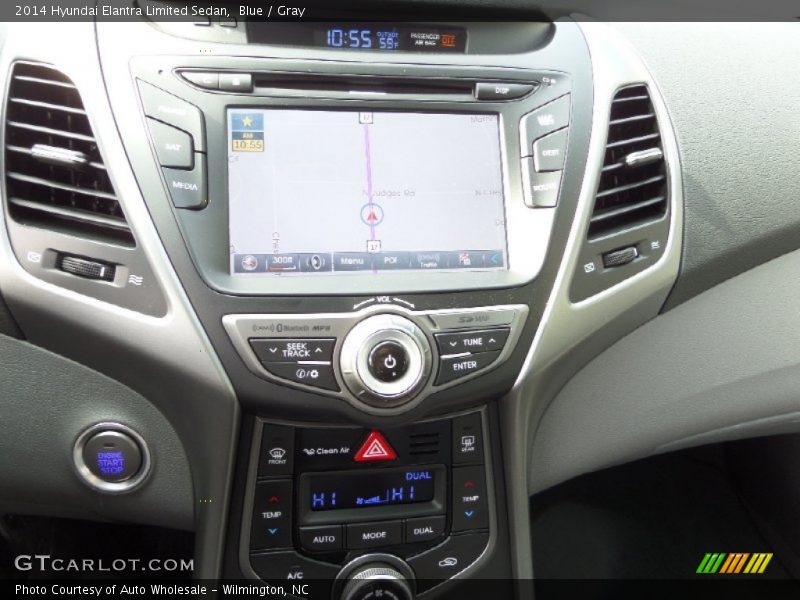 Blue / Gray 2014 Hyundai Elantra Limited Sedan