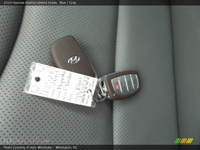 Blue / Gray 2014 Hyundai Elantra Limited Sedan