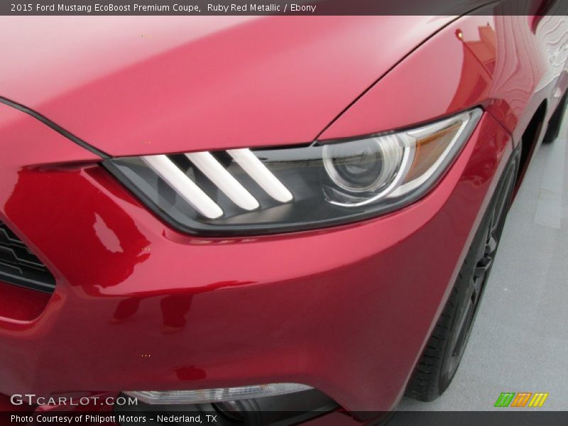 Ruby Red Metallic / Ebony 2015 Ford Mustang EcoBoost Premium Coupe