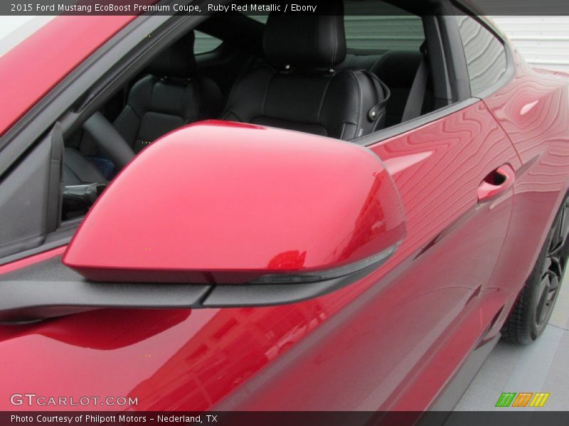 Ruby Red Metallic / Ebony 2015 Ford Mustang EcoBoost Premium Coupe