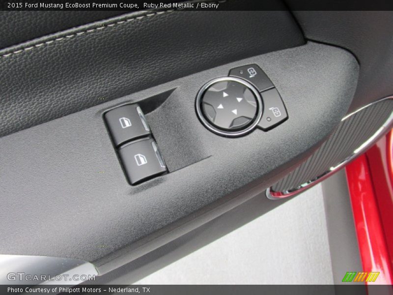 Ruby Red Metallic / Ebony 2015 Ford Mustang EcoBoost Premium Coupe