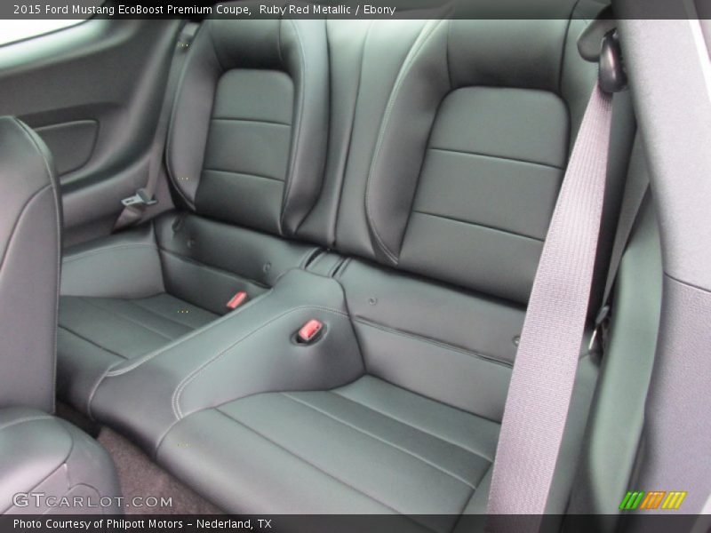 Rear Seat of 2015 Mustang EcoBoost Premium Coupe