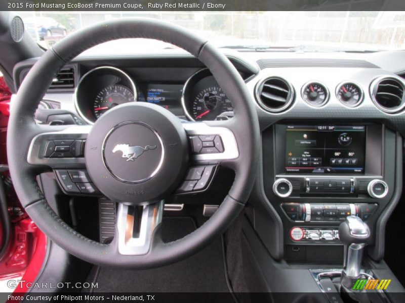 Dashboard of 2015 Mustang EcoBoost Premium Coupe