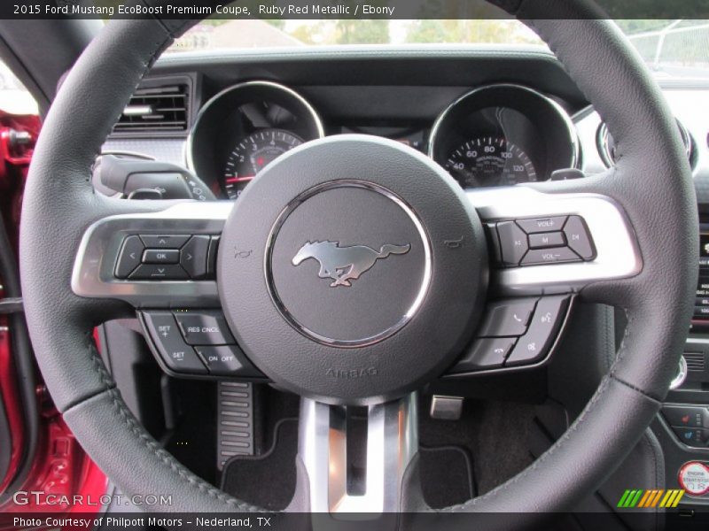  2015 Mustang EcoBoost Premium Coupe Steering Wheel