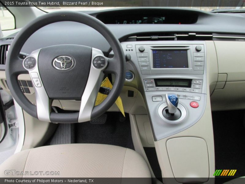 Blizzard Pearl / Bisque 2015 Toyota Prius Two Hybrid