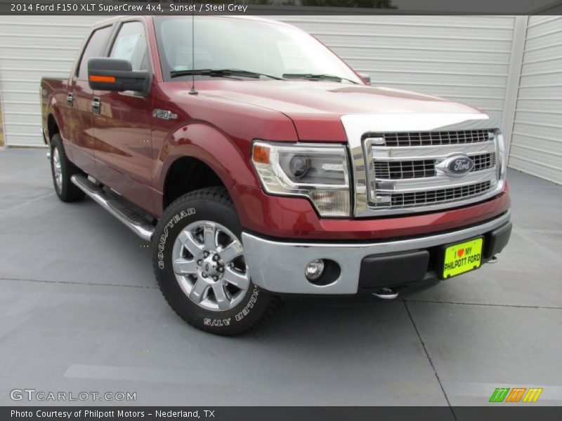 Sunset / Steel Grey 2014 Ford F150 XLT SuperCrew 4x4