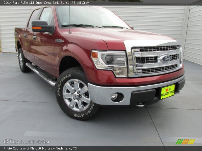 Sunset / Steel Grey 2014 Ford F150 XLT SuperCrew 4x4