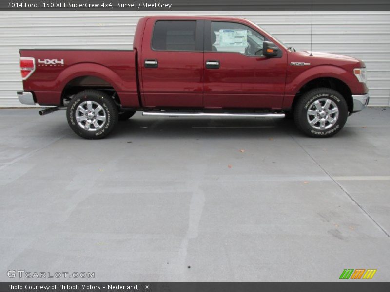 Sunset / Steel Grey 2014 Ford F150 XLT SuperCrew 4x4