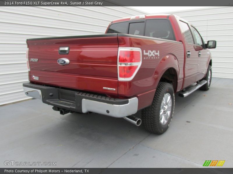 Sunset / Steel Grey 2014 Ford F150 XLT SuperCrew 4x4