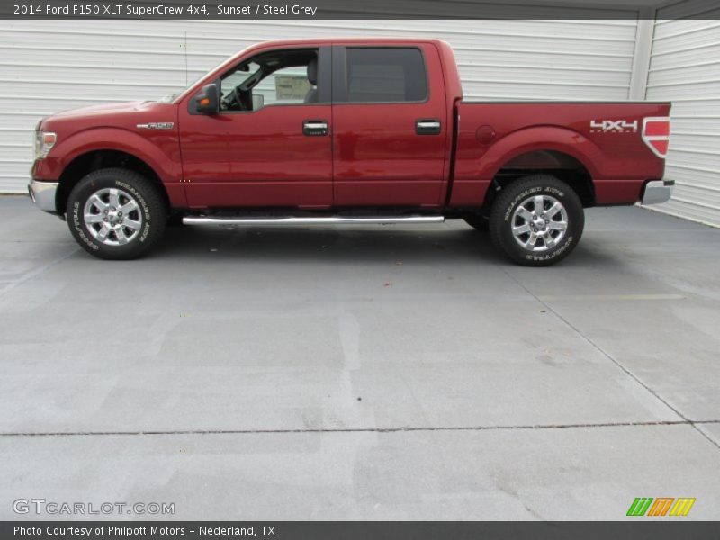 Sunset / Steel Grey 2014 Ford F150 XLT SuperCrew 4x4