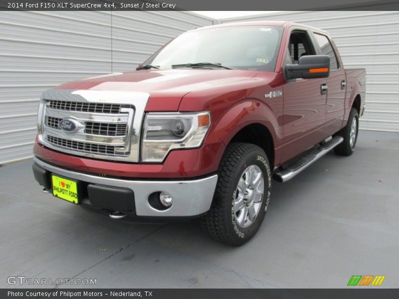 Sunset / Steel Grey 2014 Ford F150 XLT SuperCrew 4x4