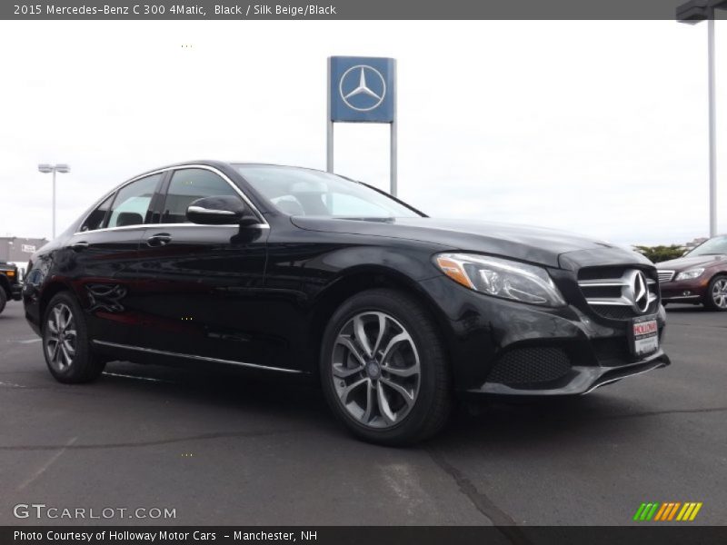 Black / Silk Beige/Black 2015 Mercedes-Benz C 300 4Matic