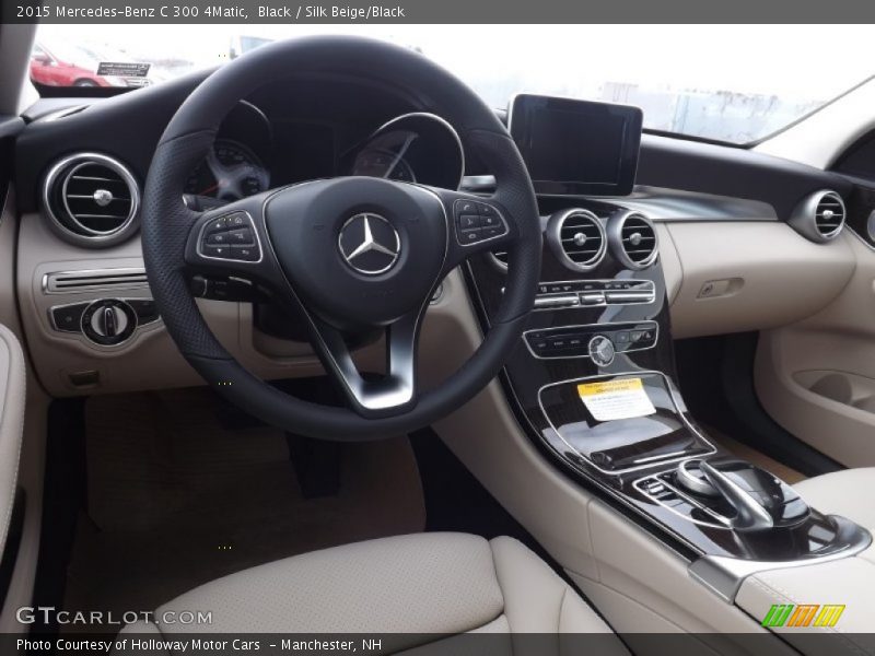 Black / Silk Beige/Black 2015 Mercedes-Benz C 300 4Matic