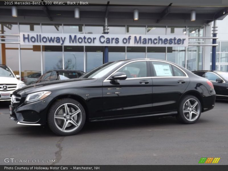 Black / Black 2015 Mercedes-Benz C 300 4Matic