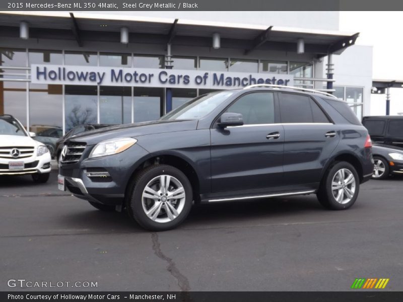 Steel Grey Metallic / Black 2015 Mercedes-Benz ML 350 4Matic