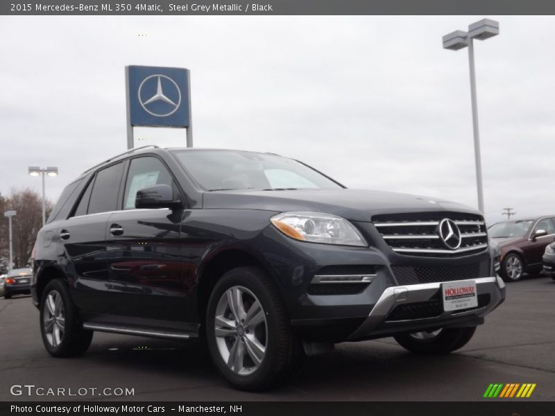 Steel Grey Metallic / Black 2015 Mercedes-Benz ML 350 4Matic