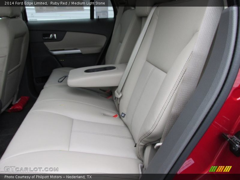 Ruby Red / Medium Light Stone 2014 Ford Edge Limited