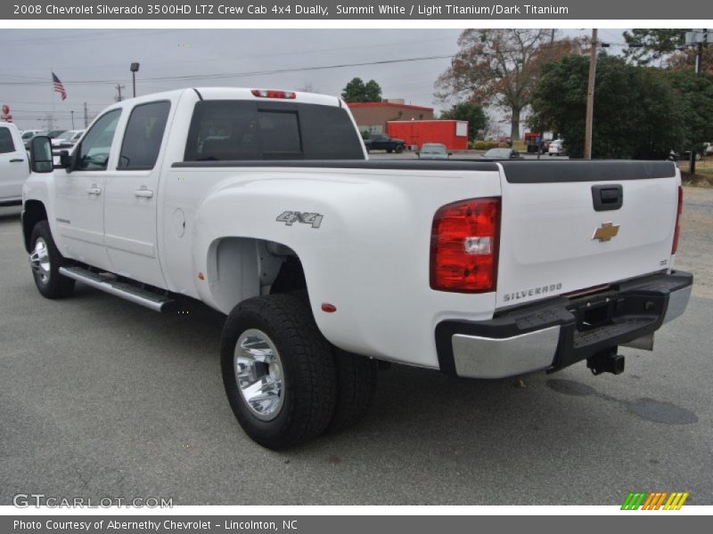 Summit White / Light Titanium/Dark Titanium 2008 Chevrolet Silverado 3500HD LTZ Crew Cab 4x4 Dually