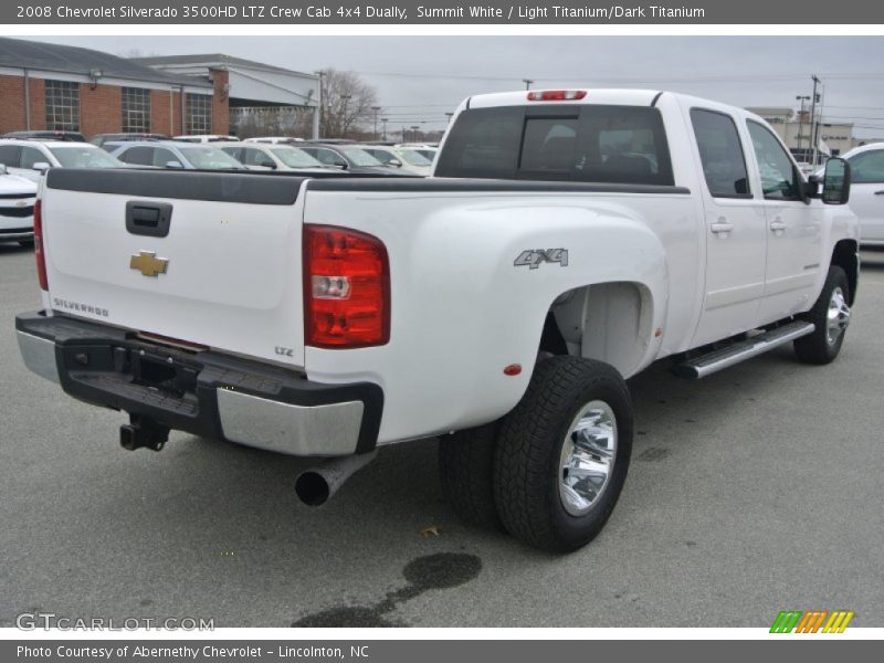 Summit White / Light Titanium/Dark Titanium 2008 Chevrolet Silverado 3500HD LTZ Crew Cab 4x4 Dually