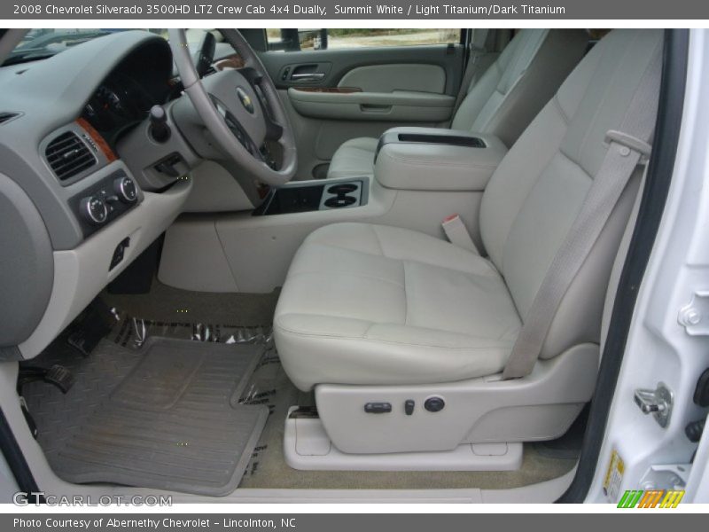 Summit White / Light Titanium/Dark Titanium 2008 Chevrolet Silverado 3500HD LTZ Crew Cab 4x4 Dually