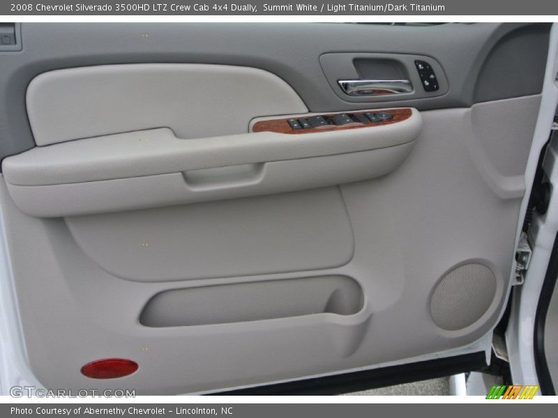 Summit White / Light Titanium/Dark Titanium 2008 Chevrolet Silverado 3500HD LTZ Crew Cab 4x4 Dually