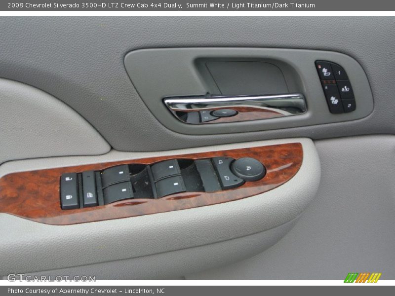 Summit White / Light Titanium/Dark Titanium 2008 Chevrolet Silverado 3500HD LTZ Crew Cab 4x4 Dually