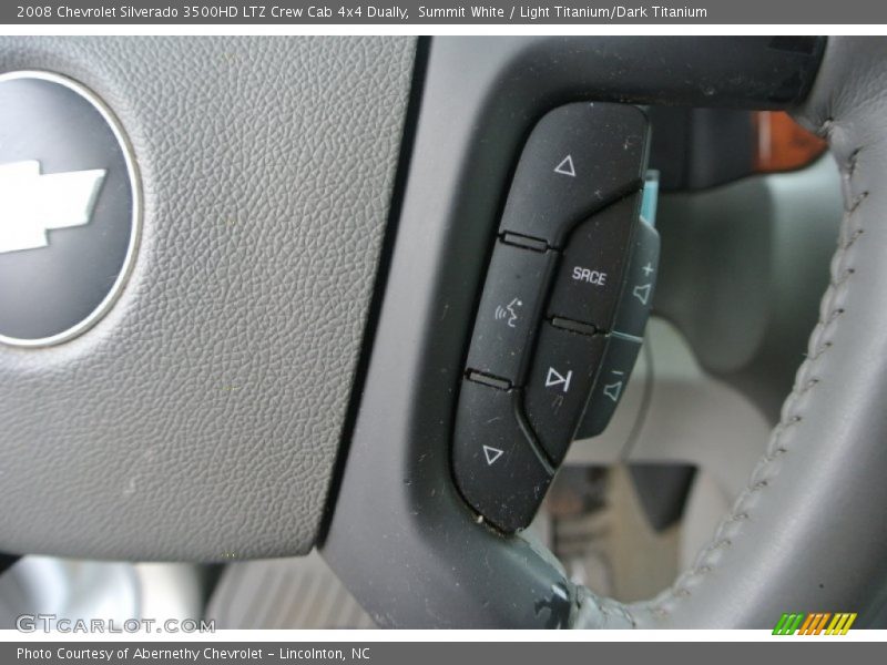 Summit White / Light Titanium/Dark Titanium 2008 Chevrolet Silverado 3500HD LTZ Crew Cab 4x4 Dually