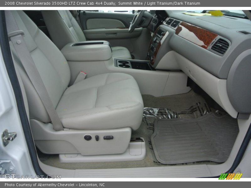 Summit White / Light Titanium/Dark Titanium 2008 Chevrolet Silverado 3500HD LTZ Crew Cab 4x4 Dually