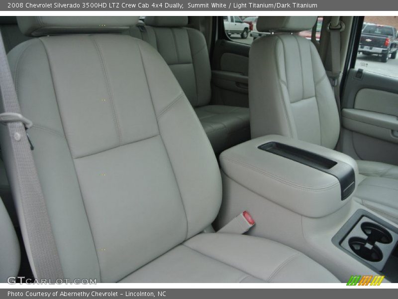 Summit White / Light Titanium/Dark Titanium 2008 Chevrolet Silverado 3500HD LTZ Crew Cab 4x4 Dually