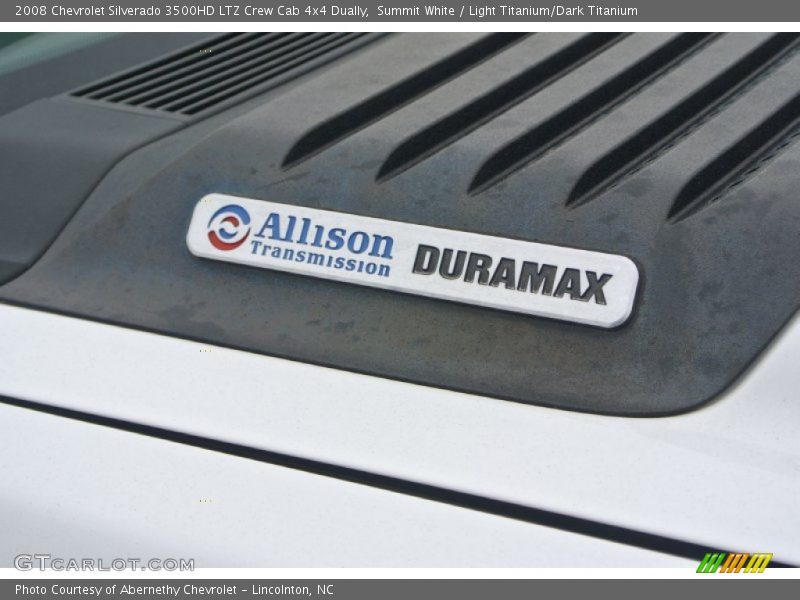 Summit White / Light Titanium/Dark Titanium 2008 Chevrolet Silverado 3500HD LTZ Crew Cab 4x4 Dually