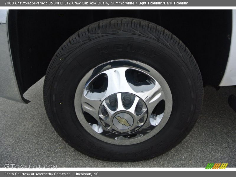 Summit White / Light Titanium/Dark Titanium 2008 Chevrolet Silverado 3500HD LTZ Crew Cab 4x4 Dually
