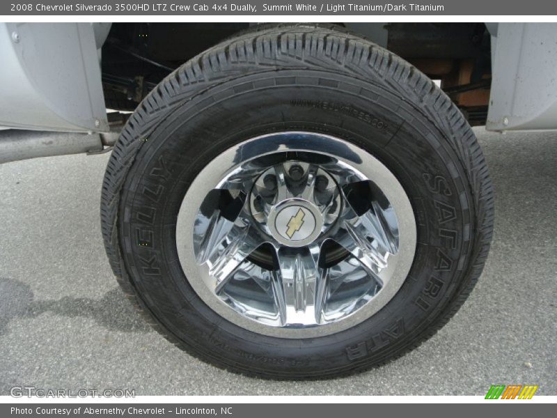 Summit White / Light Titanium/Dark Titanium 2008 Chevrolet Silverado 3500HD LTZ Crew Cab 4x4 Dually