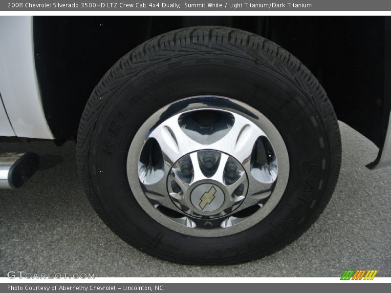 Summit White / Light Titanium/Dark Titanium 2008 Chevrolet Silverado 3500HD LTZ Crew Cab 4x4 Dually