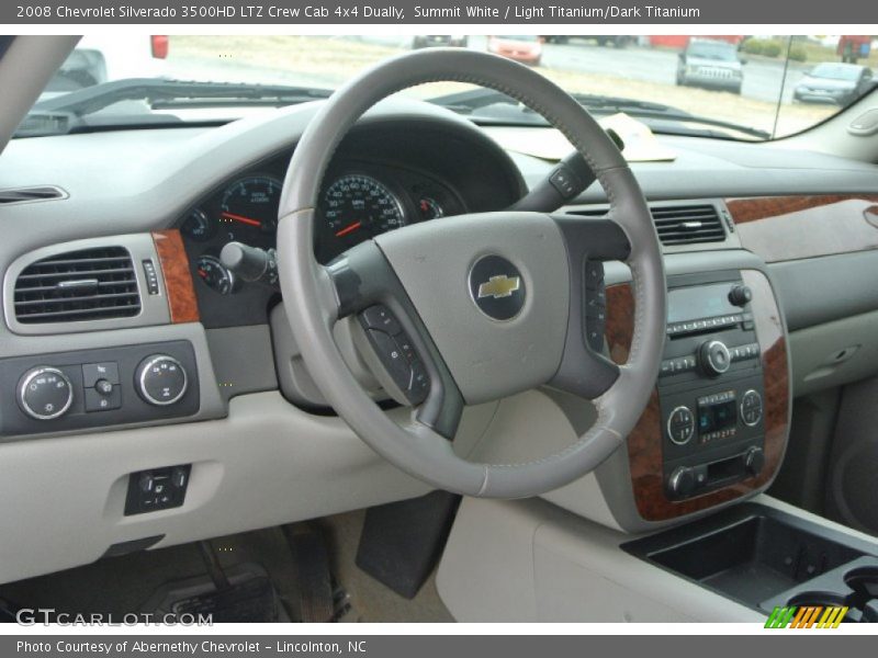 Summit White / Light Titanium/Dark Titanium 2008 Chevrolet Silverado 3500HD LTZ Crew Cab 4x4 Dually