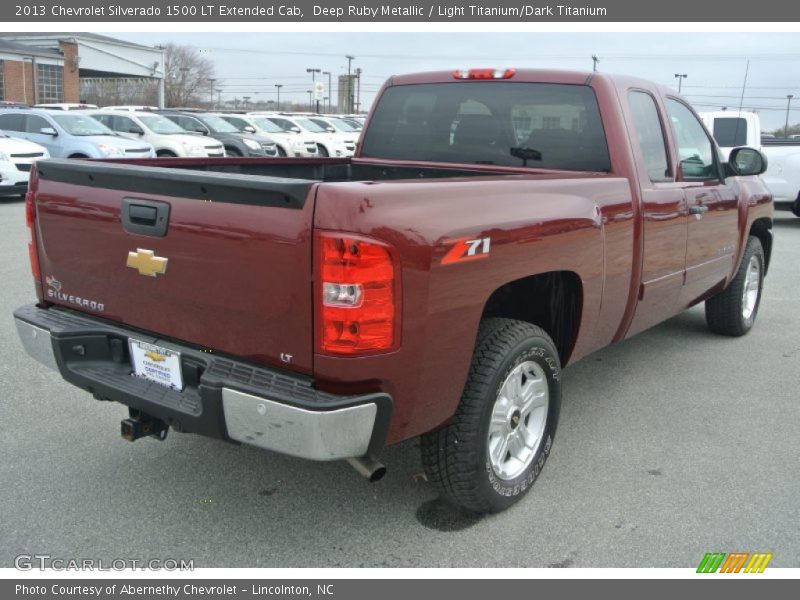 Deep Ruby Metallic / Light Titanium/Dark Titanium 2013 Chevrolet Silverado 1500 LT Extended Cab