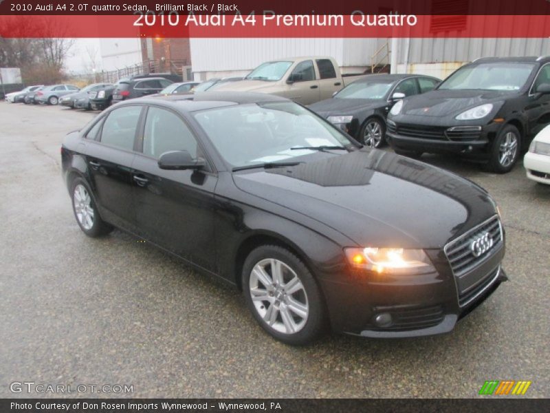 Brilliant Black / Black 2010 Audi A4 2.0T quattro Sedan