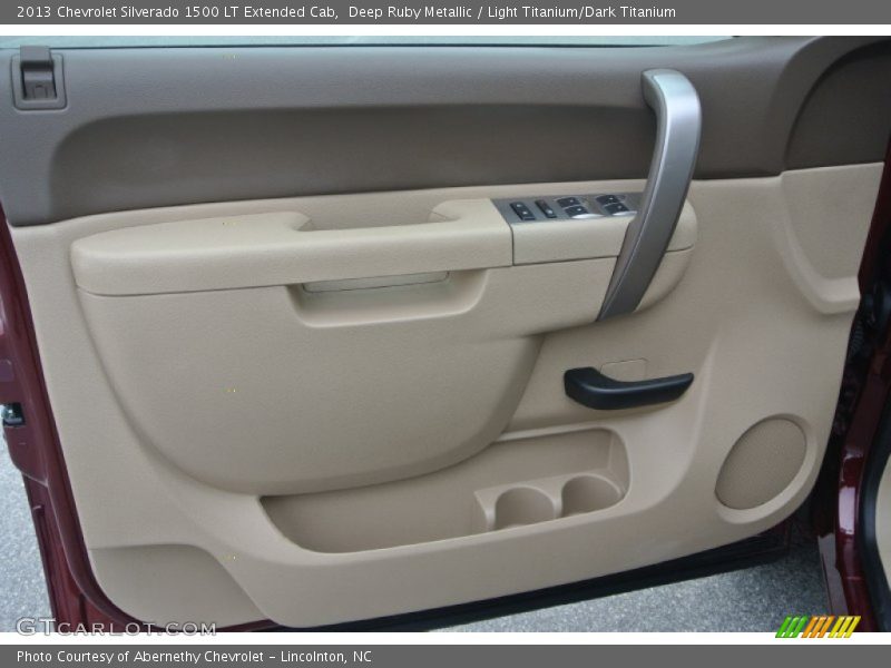 Deep Ruby Metallic / Light Titanium/Dark Titanium 2013 Chevrolet Silverado 1500 LT Extended Cab