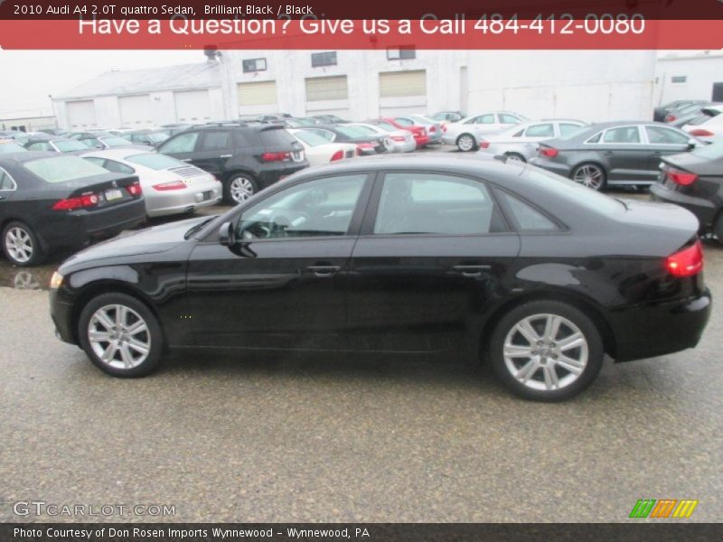 Brilliant Black / Black 2010 Audi A4 2.0T quattro Sedan