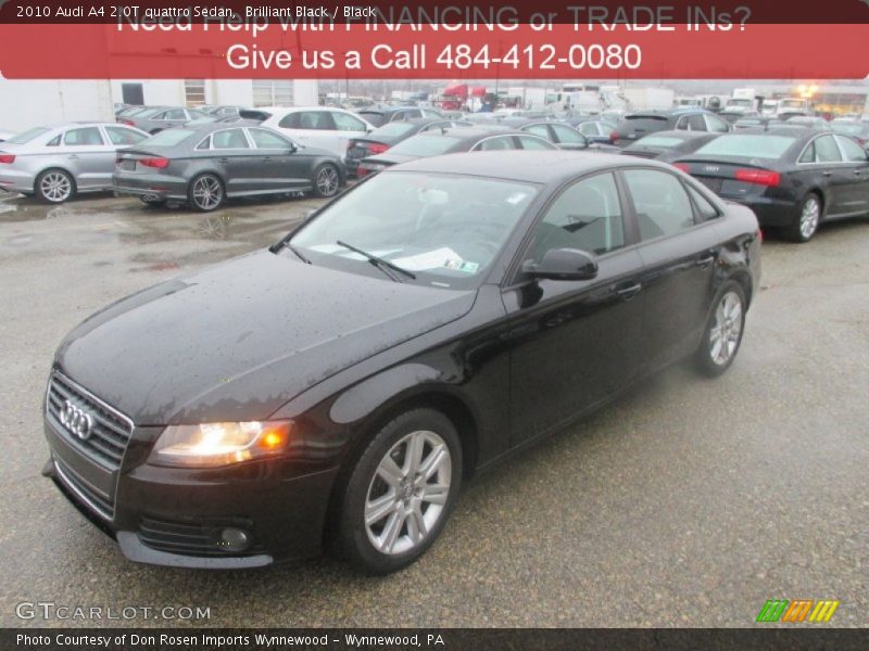 Brilliant Black / Black 2010 Audi A4 2.0T quattro Sedan