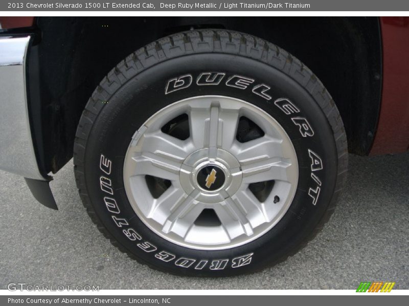 Deep Ruby Metallic / Light Titanium/Dark Titanium 2013 Chevrolet Silverado 1500 LT Extended Cab