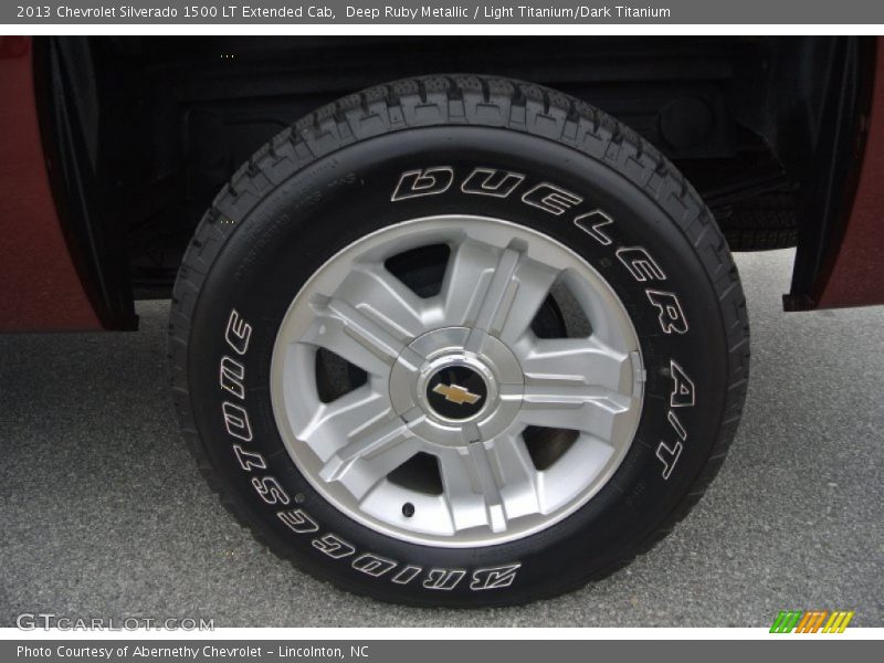Deep Ruby Metallic / Light Titanium/Dark Titanium 2013 Chevrolet Silverado 1500 LT Extended Cab